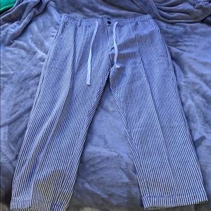 pant/long woven cream/black